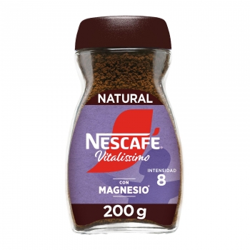 Café soluble natural con magnesio Nescafé Vitalissimo 200 g.