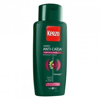 Champú fortificante anticaída para cabello normal Kerzo 400 ml.