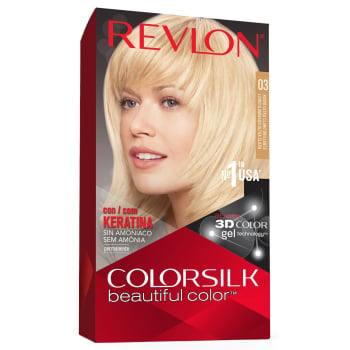 Tinte de cabello permanente sin amoniaco tono 03 ultra claro brillante Colorsilk Revlon 1 ud.