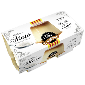 Flan de mató El Nostre pack de 2 unidades de 110 g. 2 x 110 g