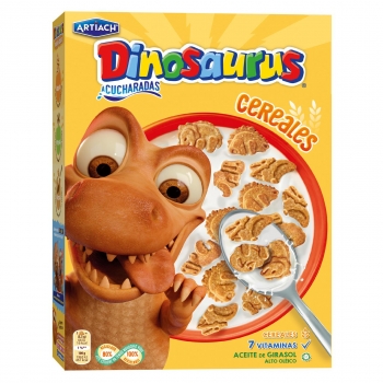 Galletas de cereales con vitaminas Dinosaurus Artiach 320 g.