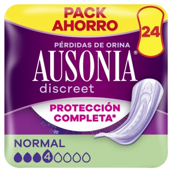 Compresas para incontinencia de orina normal Discreet Ausonia 24 ud.