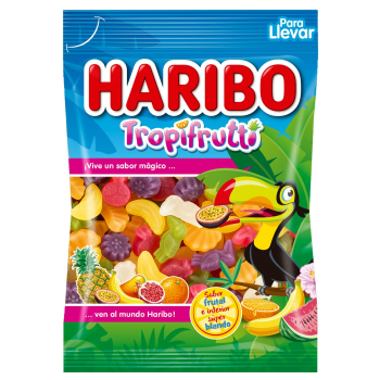 Caramelos de goma Tropi Frutti Haribo 100 g.