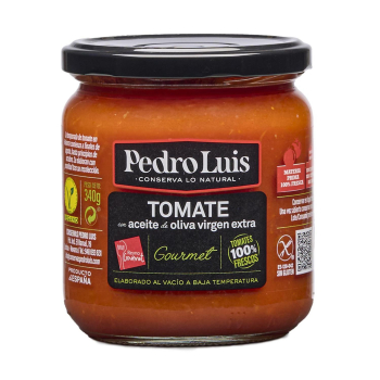 Tomate triturado con aceite de oliva virgen extra Pedro Luis 340 g.
