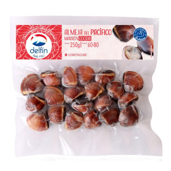 Almeja del Pacífico cocida congelado Delfín 250 g.
