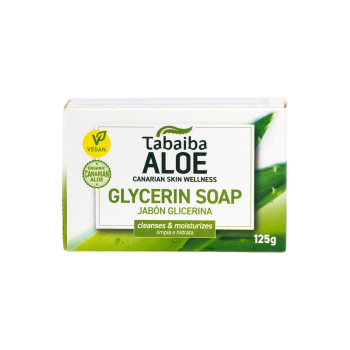 Jabón de glicerina con aloe Tabaiba 125 g.