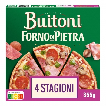Pizza cuatro estaciones fina y crujiente Forno di Pietra Buitoni 355 g.