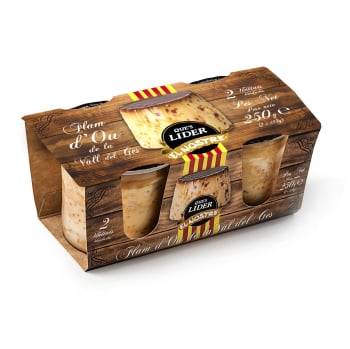 Flan de huevo de la Vall del Ges El Nostre pack de 2 unidades de 125 g. 2 x 125 g