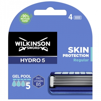 Recambios hydro 5 skin protection regular pro vitamin B5 Wilkinson Sword 4 ud.
