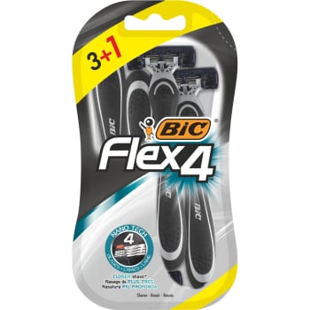 Maquinillas desechables Flex 4 Bic 3 ud.