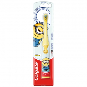 Cepillo de dientes de batería extra suave para niños 3+ años Minions Colgate 1 ud.