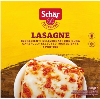 Lasaña original italiana con queso Schär sin gluten 300 g.