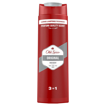 Gel de ducha y champú 3 en 1 Original Old Spice 400 ml.