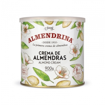 Crema de almendras Almendrina sin gluten y sin lactosa 900 g.