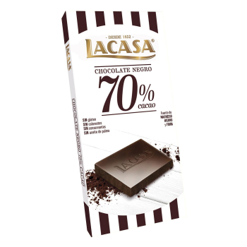 Chocolate negro 70% Lacasa 100 g.