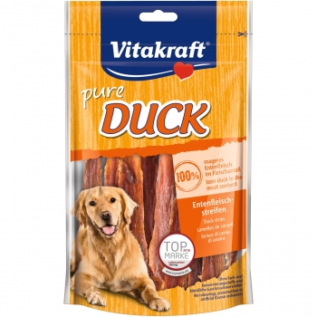 Snack de tiras de pato para perro Vitakraft 80 g.
