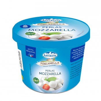 Queso mozzarella perlas Toscanella 125 g.