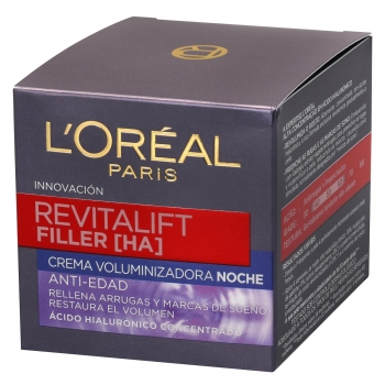 Crema de noche anti-edad Revitalift Filler L'Oréal 50 ml.