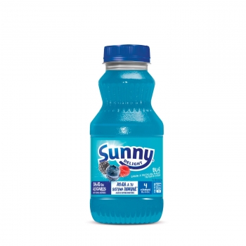 Zumo de frutos del bosque Sunny Delight Blue botella 31 cl.