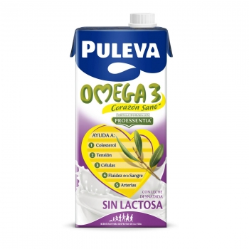 Preparado lácteo Omega 3 Puleva sin gluten sin lactosa brik 1 l.