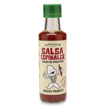 Salsa picante Espinaler sin gluten botella 92 ml.