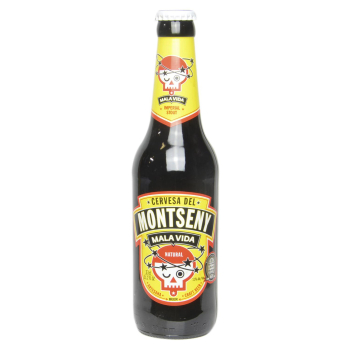 Cerveza artesana Montseny Mala Vida botella 33 cl.
