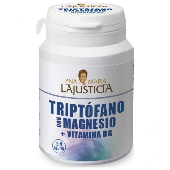 Triptófano con magnesio + Vitamina B6 en comprimidos Ana María Lajusticia sin gluten 60 ud.