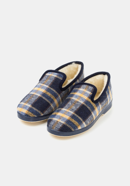 ZAPATILLAS DE CUADROS ESCOCESES ▷ Zapatillas de estar por casa