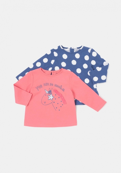 Pack dos camisetas sostenible para Bebé TEX