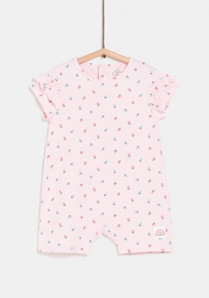 Pijama pelele manga corta sostenible para Bebé TEX