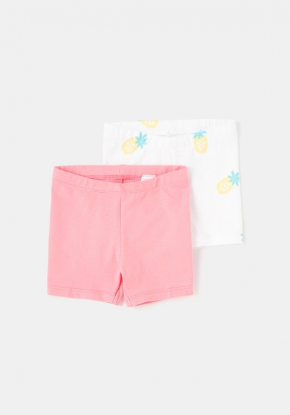 Pack dos pantalones cortos sostenible Bebé TEX