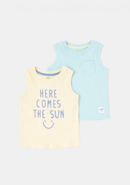 Pack dos camisetas sostenibles para Bebé TEX