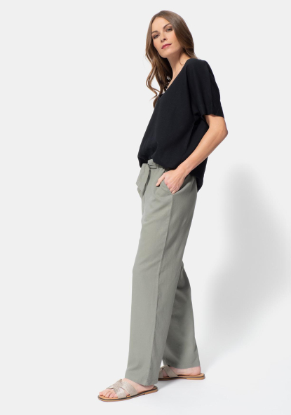 Pantalón Mujer de Vestir – Carrefour en Gris de Segunda Mano – Ropasion