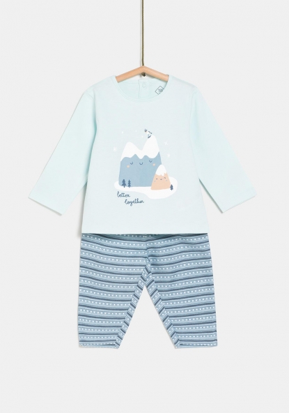 Pijama dos piezas sostenible para Bebé TEX
