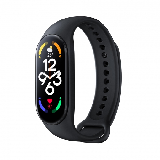Pulsera de actividad Xiaomi Mi Band 7, GPS, Sensor de frecuencia cardíaca, Control de sueño, Negro