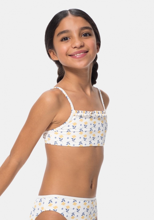 Bikini estampado overall con volante de Niña TEX | Las mejores ofertas en moda Carrefour.es