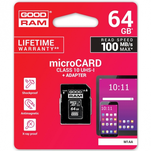 hogar Tulipanes transmitir Tarjeta Goodram Micro SD 64GB con Adaptador | Las mejores ofertas de  Carrefour