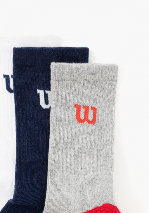 implícito Gaseoso Universidad Pack de tres calcetines Unisex WILSON | Las mejores ofertas en moda -  Carrefour.es