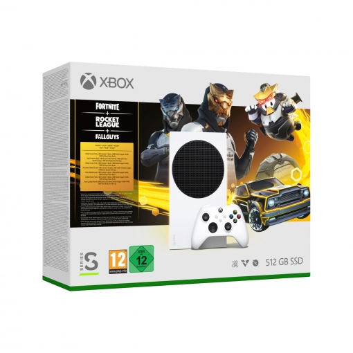 Xbox Series S 512GB Gilded Hunter Bundle con Fornite + Roket League + Fall Gays
