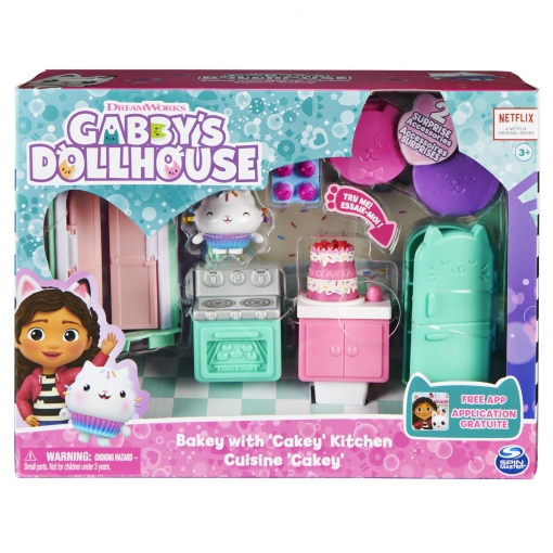 La Casa de Muñecas de Gabby Habitación Deluxe Cocina de Muffin, Juguete +3 Años