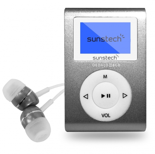 Reproductor MP3 Sunstech 8GB Dedalo III - Gris