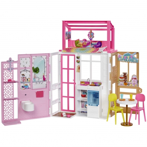 Barbie Casa de Muñecas Amueblada con Accesorios +3 Años