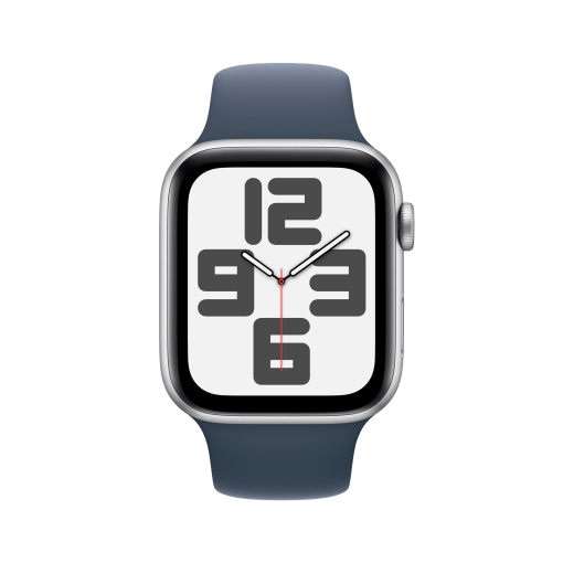 Apple Watch SE GPS + Cellular 40mm Aluminio Plata con Correa Deportiva Azul tempestad