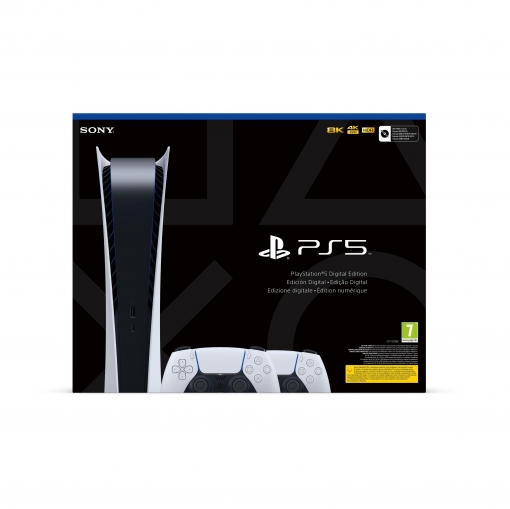 Consola Playstation 5 Digital 825GB + 2º Mando Dualsense Blanco