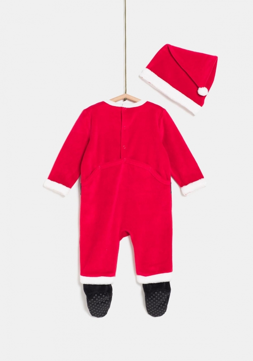 Pijama pelele con estampado y gorro Papá Noel Unisex TEX