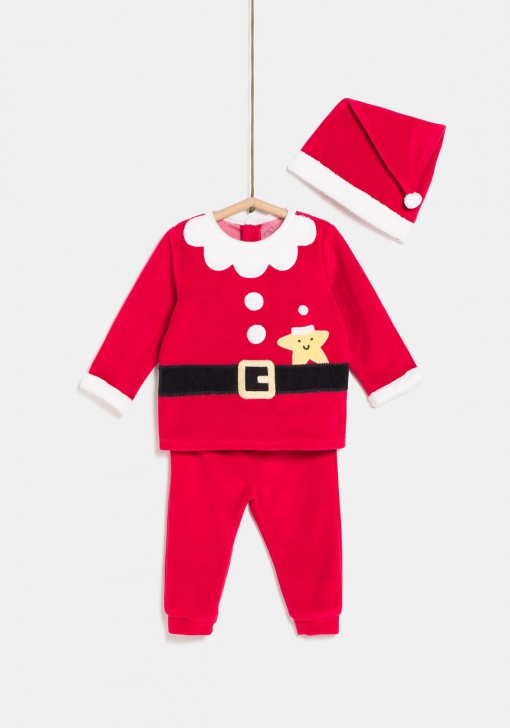 Pijama de dos piezas y gorro de Navidad Unisex TEX