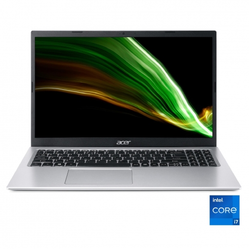 Portátil Acer Aspire 3 A315-58-71X2, i7 1165G7, 8GB, 512GB SSD, FHD, 15,5" - 39,62 cm, W11 - Plata