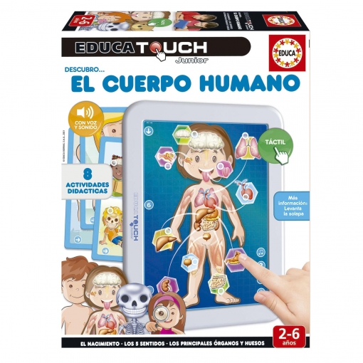 Educa Touch Junior Cuerpo Humano, Juego de Mesa +2 Años