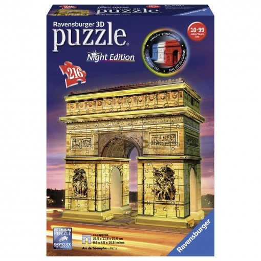 Puzzle 3D - Arco del Triunfo con Las mejores de Carrefour