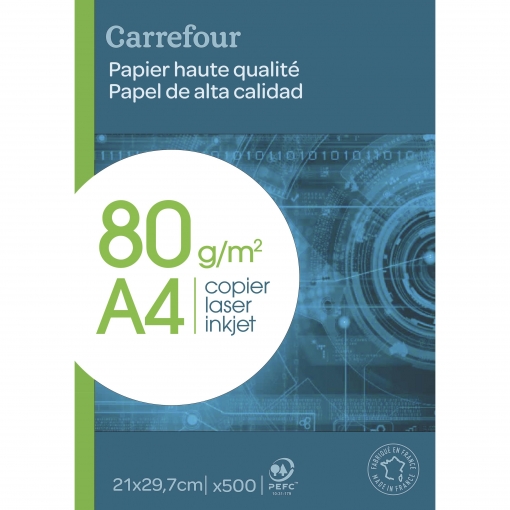 Paquete 80 gr DIN A4 | Las mejores ofertas de Carrefour